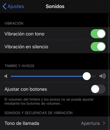tono llamada canción iPhone